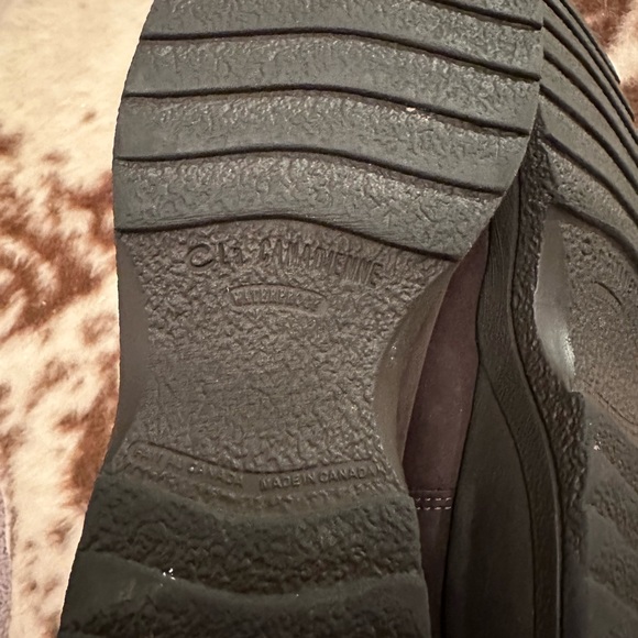 La Canadienne Always Waterproof Shearling Lined boots Brown Suede boots sz 7 - Picture 9 of 10